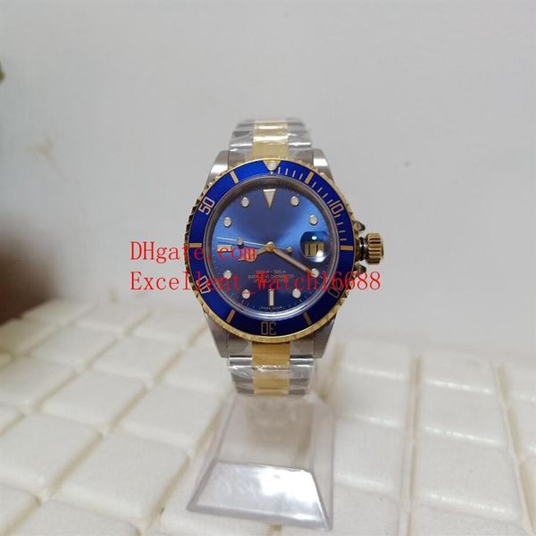 Verkauf von Uhren BP Vintage 40 mm 16613 Two Tone Gold Antique Alloy Lünette blaues Zifferblatt Asien 2813 Uhrwerk Automatik Herrenuhr Wat271Y
