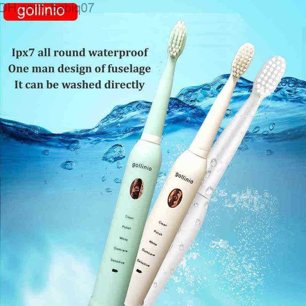 Escova de dentes golinio escova de dentes elétrica usb carregamento rápido Adulto GL11B cabeça de substituição de dente eletrônica eletr À prova d'água xp7 2201132980876 Z230724
