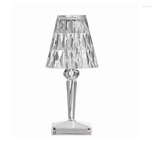 Stehlampen Diamant Tischlampe Acryl Dekoration Schreibtisch für Schlafzimmer Hochzeit Nachttisch Bar Kristall Leuchten Geschenk LED Nachtlicht