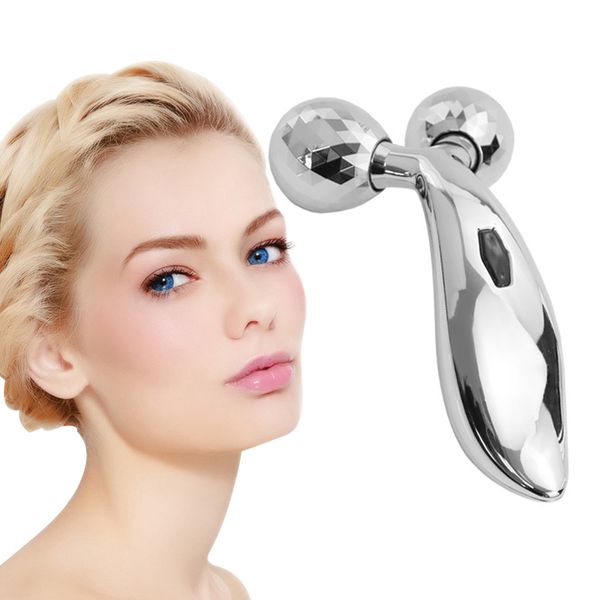 Massageador Facial 3D V roller massager em forma de Y rotação 360 elevador de relaxamento fino cuidados com a pele Beleza Masajeador cuidado 230720