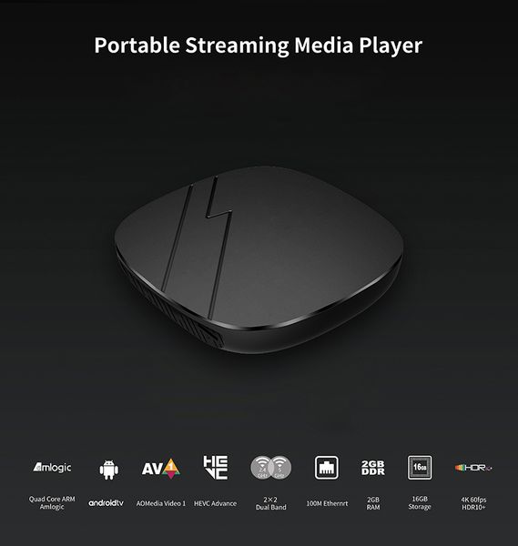 A6 Pro Android TV Kutusu AndroidTv 11.0 LPDDR4 2GB 16GB 2.4G 5G WiFi Bluetooth Amlogic S905W2 AV1 4K Medya Oyuncusu Akıllı TV Kutuları