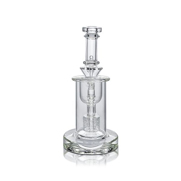 Waxmaid 7,48 pollici Taurus Incycler Unico seme della vita percolatore trasparente dab rig tubo dell'acqua bong in vetro 14mm ciotola per bong in vetro comune Magazzino statunitense ordine al dettaglio spedizione gratuita