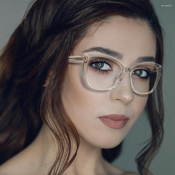 Güneş gözlükleri çerçeveler fShion Eyewear Optik Çerçeve Gözlükleri gözlükler Kadın Erkek Kız Mavi Siyah Pembe Klasik Satış JS6005