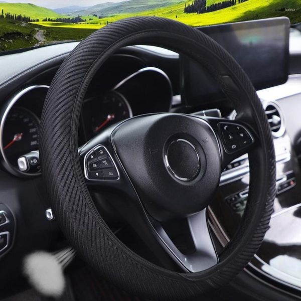 Coberturas de volante universal para carro, ventilação, freio de mão, textura, acessório interno multicolorido macio
