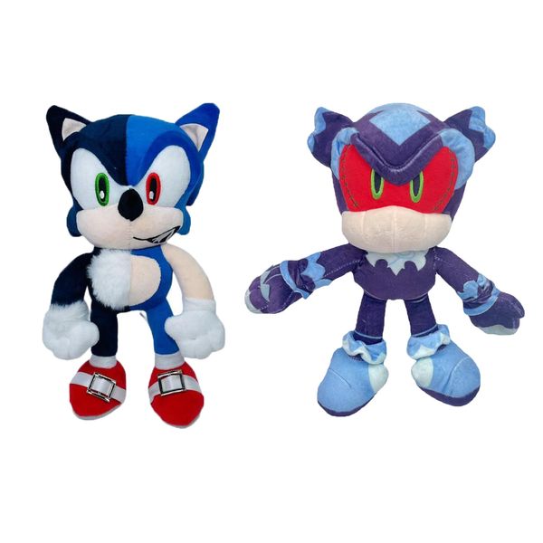 Оптовая милая двухцветная сплайсинга Sonic Plush Toys Children's Playmate Playmate Holiday Decor Room