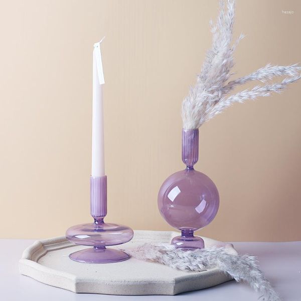 Castiçais porta-velas para centro de mesa decorativos vara decoração moderna sala de jantar