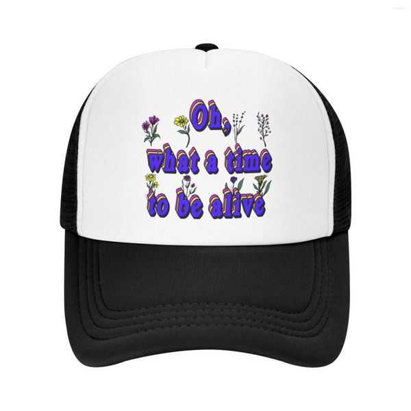 Ball Caps Merchandise Personalizzato Mesh Cap Men's Sorority Hat Novità Regalo Citazioni estetiche Musica Song Live Hand Ny Me Funny