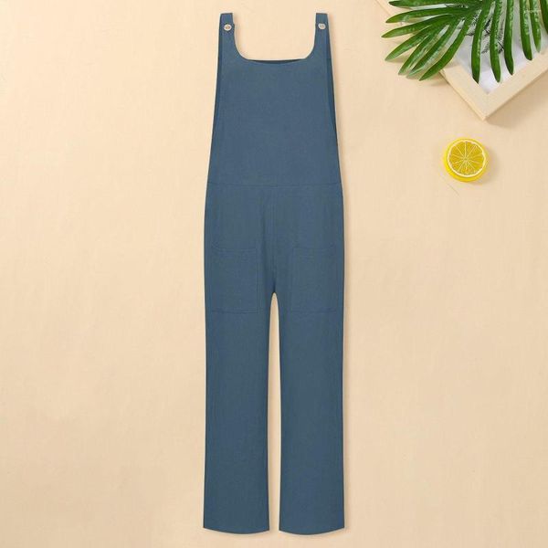 Herrenhose, ärmellose Latzhose, Hosenträger, lockere Hose mit weitem Bein, Overalls, Herren-Urlaubsoutfits für zierliche, leichte Overalls