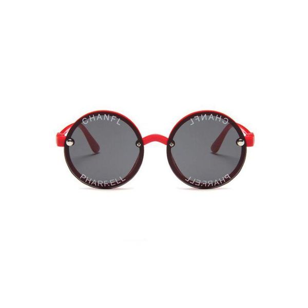 Óculos de sol infantil bonito redondo letra uv400 plástico esporte óculos de sol para bebês meninas meninos drop delivery acessórios de moda dh3si