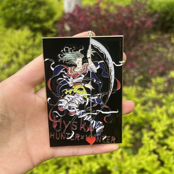 Pins Brooches Hunterxhunter Hisoka Illumi Soft Enamel Pin Pint Metal Badge Complay Brooch Fans Collection Подарок 230721