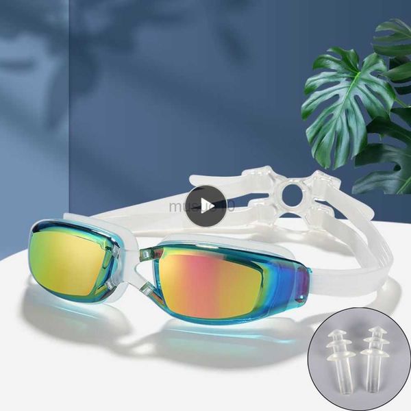 Schwimmbrille, auslaufsicher, beschlagfrei, Schwimmbrille, professionelle Schwimmbrille für Erwachsene, Herren und Damen, beschlagfrei, klarere Sicht HKD230725