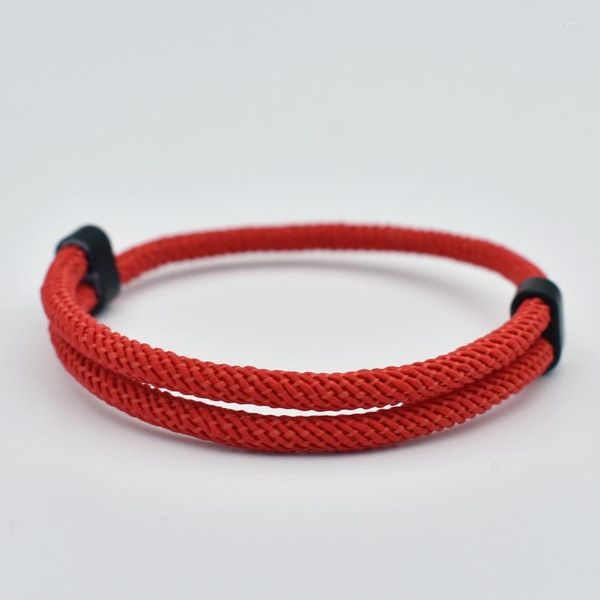 Gliederarmbänder Trendiges Fadenarmband Herren Damen Rotes Braslet für Liebhaber Distanzpaar Brazalete Minimalistisches Yoga-Meditationsarmband