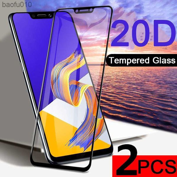 2pcs 20D vidro temperado para ASUS Zenfone 5z ZS620KL protetor de tela Zenfone 5 Z Zenfone5 ZE620KL ROG Phone 3 5 filme protetor L230619