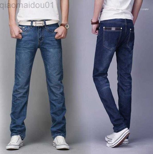 Jeans da uomo Jeans da uomo 2021 Taglie forti Offerta speciale Cerniera limitata Uomo per conto di pantaloni dritti a vita sottile Quattro pantaloni1 L230725