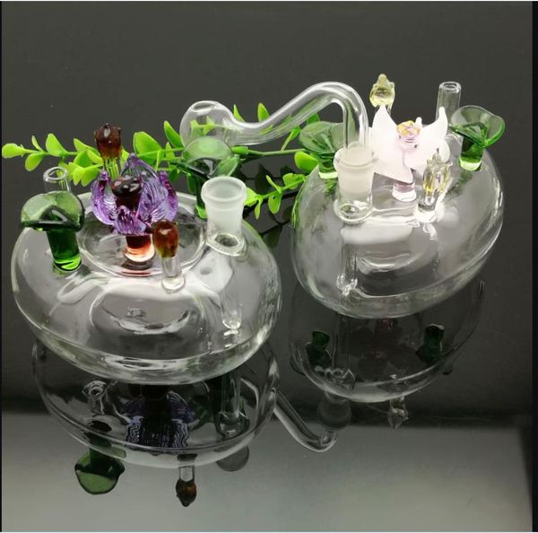 Cachimbos de vidro Fabricação de narguilé soprado Cachimbos soprados à mão Vaso de canteiro de flores de vidro