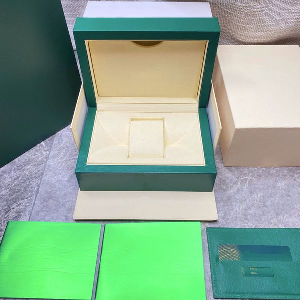 Uhrenboxen, Gehäuse, hochwertige, luxuriöse grüne Uhrenbox, Uhrenzubehör, Uhren-Displaybox, automatische Anpassung, erstklassige Super-Uhrenfabrik 230725