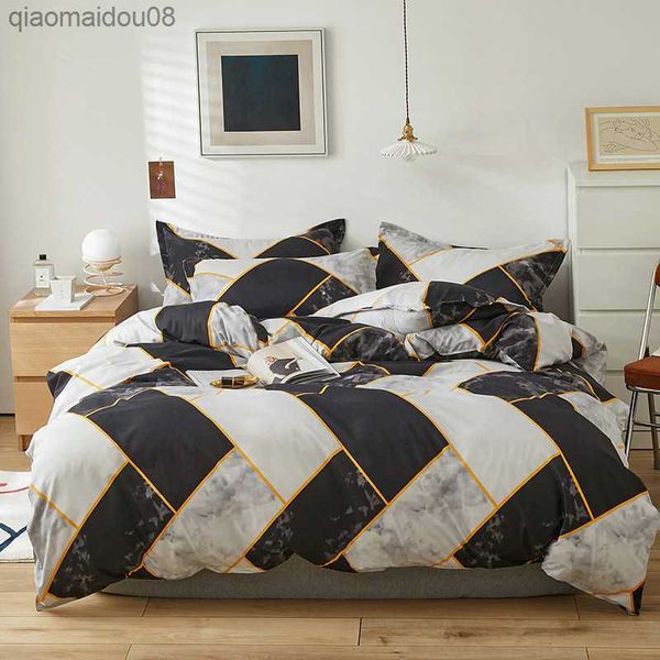 Kuup New Cartoon Bedding Set Luxury Soft Queen Size Comforter Set di lenzuola con angoli Set di biancheria da letto 220 240 Copriletto nordico L230704