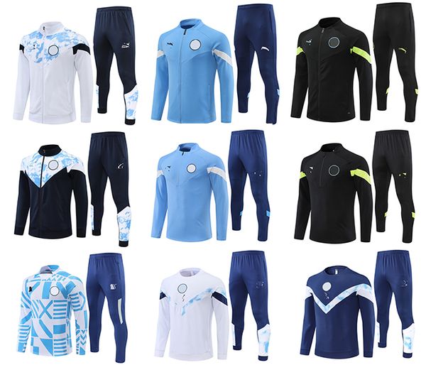 22-23 MANS CITIES Herren-Trainingsanzüge, Abzeichen-Stickerei, Freizeit-Sportanzug, Kleidung, Outdoor-Sport-Trainingsshirt