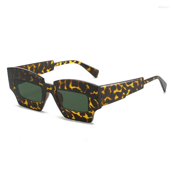 Óculos de sol DT 2023 Moda Retângulo Feminino Masculino Vintage Marca Designer Lente Colorida Produtos Tendências Óculos Casual UV400