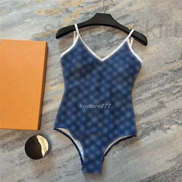 Damen-Badebekleidung, Designer-Sexy-Bikini-Badeanzüge, Badeanzug, Strandkleidung, Badeset mit Monogramm-Buchstabendruck, Milan Runway, schlanke Crop-Tops, einteilig, 7RY6