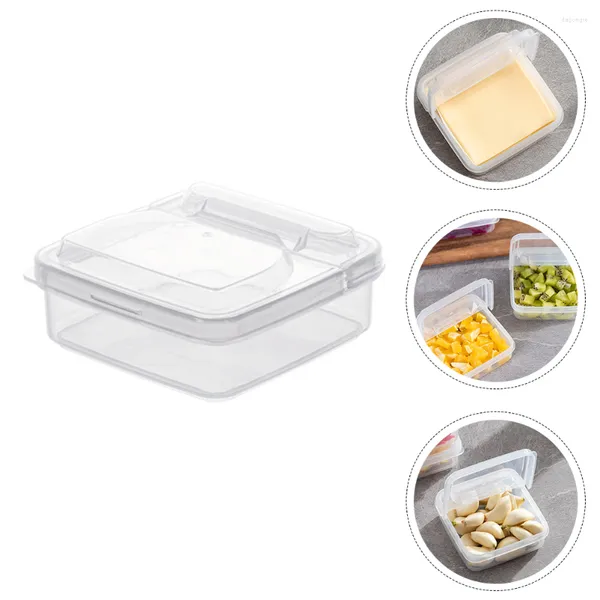 Conjuntos de louça 2 peças recipiente para salada geladeira capa de manteiga estojo selador estojos de armazenamento de pratos