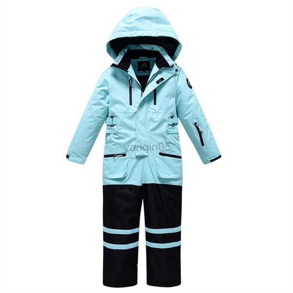 Casaco de inverno para crianças roupas de esqui meninos meninas macacões em geral à prova d'água à prova de vento quente para crianças esportes ao ar livre conjunto de roupas de snowboard HKD230725