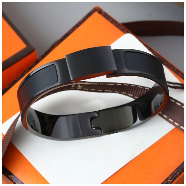 Herren Schwarze Armbänder Designer -Armband Edelstahl Schmuck Roségold Armband Silber Armband Mode Schmuck für Frau Herren Cjeweler Engagement Geschenk