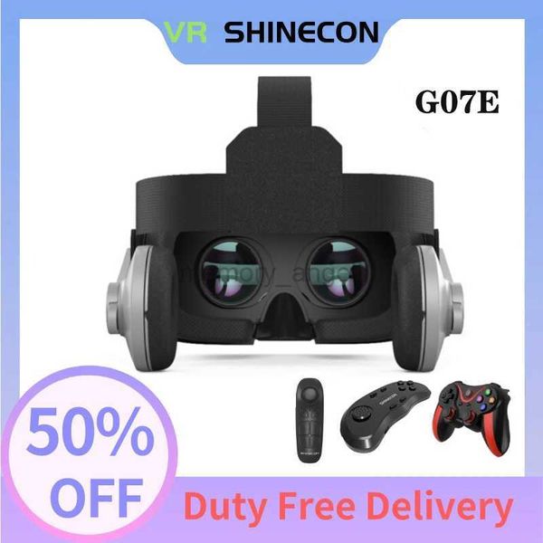 Akıllı Gözlükler Yeni VR Shinecon Sanal Gerçeklik Gözlükleri İPhone Android için 3D Akıllı Telefon Akıllı Telefon Kulaklığı Kask Goggles Casque Video Oyunu HKD230725