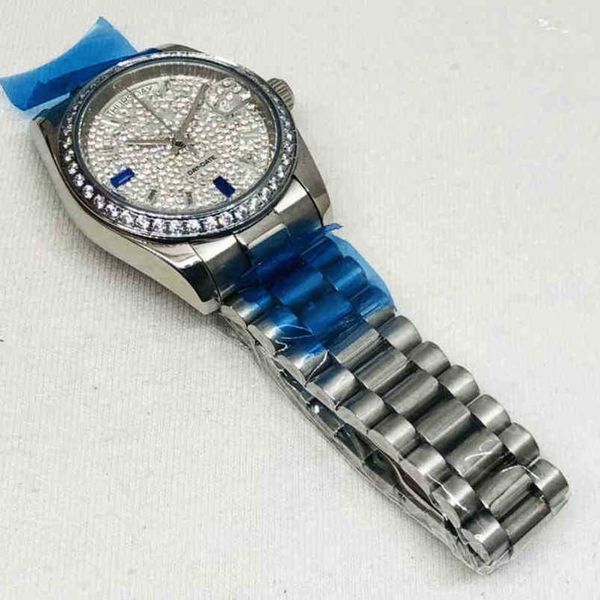 Orologi da uomo d'affari di design Orologi di lusso Datejust Orologio meccanico da uomo automatico della famiglia Bianco perla Pietra piena per orologi da polso xTMAI X5FLE