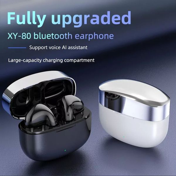 Fones de ouvido TWS True Bluetooth Fones de ouvido Microfone embutido Chamada clara Fones de ouvido sem fio HIFI com microfone Cancelamento de ruído Mini fone de ouvido BT XY-80