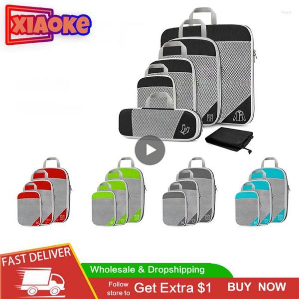 Aufbewahrungstaschen Haushaltsschuhbeutel Leichter tragbarer Reiseblock Praktisches Organizer-Set Koffer 3/Nylon