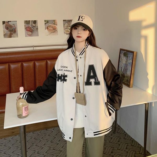 Giacche da donna ZOUXO Jacket Women 2023 Spring Autumn Baseball Fashion Kpop Abiti casual larghi