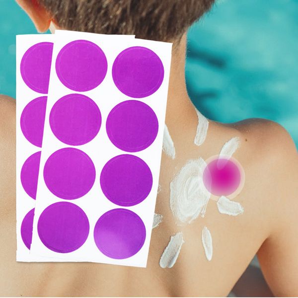 Наклейка на летнюю ультрафиолетовую тестирование с фоточувствительной клетчатой ​​наклейкой на клейкой наклейке