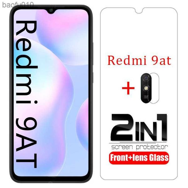 Gehärtetes Glas auf Redmi 9at Displayschutzfolie Kameraobjektiv Schutzfolie für Xiaomi Readmi 9 bei 9a t redmi9at ksiomi xiomi remi L230619