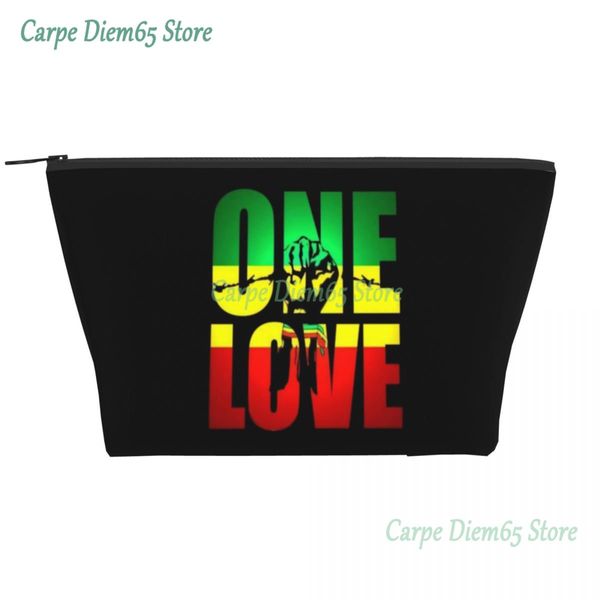 Custom One Love Jamaica Reggae Bag Bag для женщин косметический организатор Makeup Lady Beauty Storage Dopp Kit Box