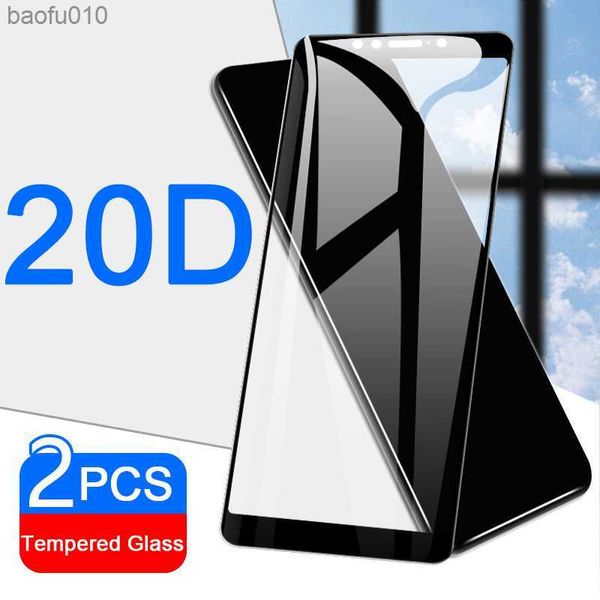 Protetor de tela de vidro temperado 2pc 20D para ASUS Zenfone Max Pro M1 ZB601KL ZB602KL ZB555KL 8 Flip ROG Phone 3 5 Película protetora L230619