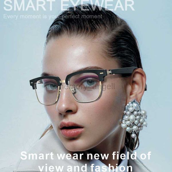 Умные очки Обновление объектива Smart Glasses Bluetooth Call Music Game Audio Glasse Machinable Myopia Presbyopic Anti-UP фотохромные очки HKD230725