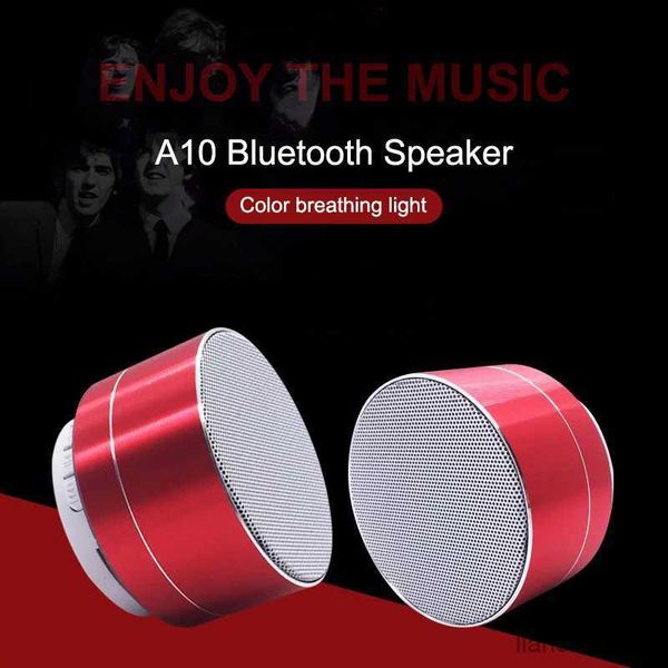 Alto-falantes portáteis Mini alto-falantes Bluetooth Subwoofer portátil sem fio Leitor de música estéreo LED Alto-falante Suporte Chamada viva-voz Cartão FM R230725