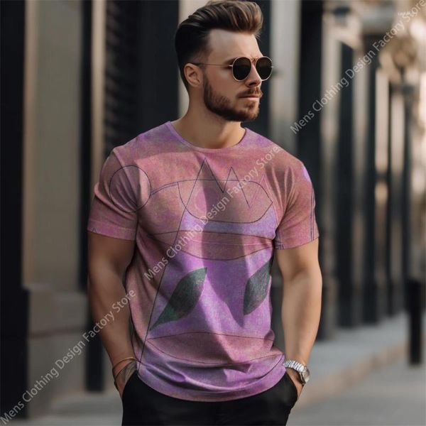 T-shirt da uomo 2023 Summer Fashion Uomo T-shirt a maniche corte Streetwear per uomo Stampa divertente T-shirt oversize casual Sport