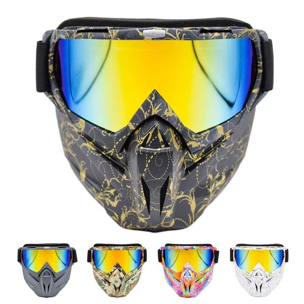 Skibrille Neue TPU-Rahmen Motorrad-Reitmaske Brille Winddichte Motorrad-Sportbrille Maske Motocross-Brille Sportbrille für Erwachsene HKD230725