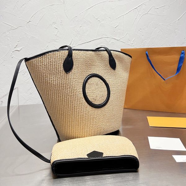 2023 Hot Summer Designer Bag Beach Balde Luxo Handbag Straw Bags Woman Crochet Tote Bag Shopping Wallet Totes Shoulder Handbags Top Quality design design