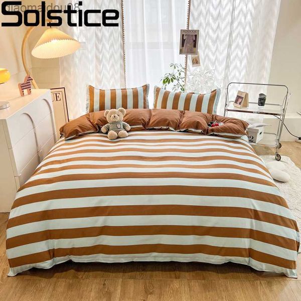 Solstice Twin Full Queen-Size-Bettwäsche-Sets für Kinder, Jungen, Mädchen, weiß gepunkteter Stil, Bettdecke, Bettbezug, Bettlaken, Leinen, L230704