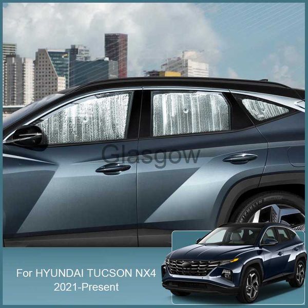 Pára-sol do carro Pára-brisa dianteiro Pára-sol Proteção UV Janela lateral Cortina Sombra Visor Acessórios Para Hyundai Tucson NX4 20212025 x0725