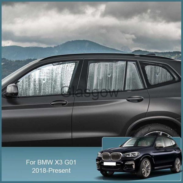 Pára-sol do carro Pára-sol Pára-sol Proteção UV Capa Da Janela Cortina Sombra Visor Proteger Tapete Acessórios Do Carro Para BMW X3 G01 20182025 x0725