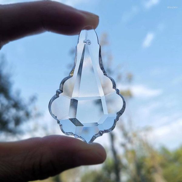 Decorazioni da giardino 50mm Prismi di cristallo trasparente Parti di lampadari Ciondolo Sun Catcher Hanging Drop Artigianato Home Gardem Decor