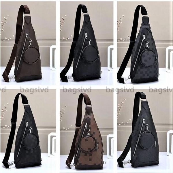 Designer-Tasche für Herren, Umhängetasche, Umhängetasche, Herren-Umhängetasche, Umhängetasche, Leder, Brusttasche, Avenue Sling-Rucksack, luxuriöse Herren-Umhängetaschen, Taschentaschen, Geldbörse