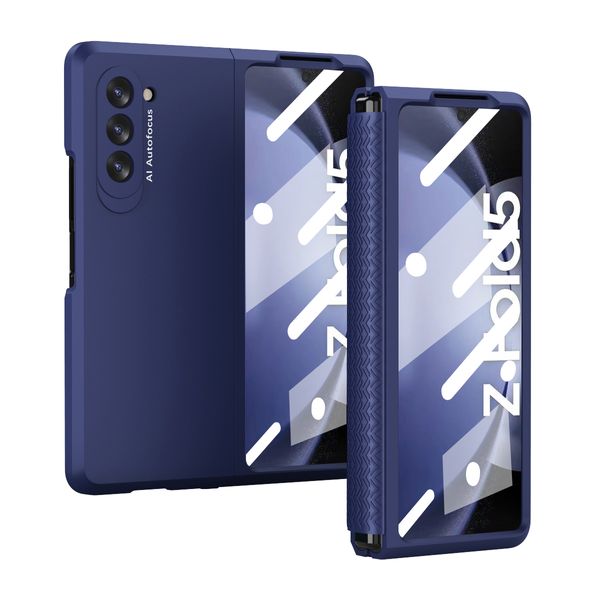 Матовые жесткие чехлы для Samsung Galaxy Z Fold 5 Case Guble Soft Shothere защита стеклянной пленки экрана