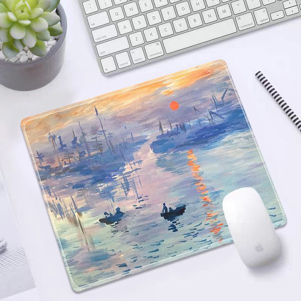 Арт -скоростная живопись Mousepad Promotion van Gogh Gamer Game Pad Rubber Small Size для 180x220x2mm Gaming Mouse