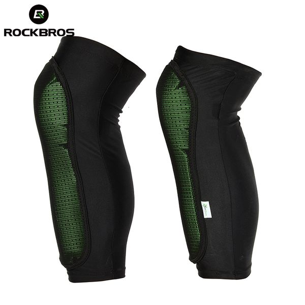 Scaldamuscoli ROCKBROS Ginocchiere MTB Road Bike Protezioni Sport all'aria aperta Scaldamuscoli Esteso Traspirante Pattinaggio a rotelle Accessori per biciclette 230725