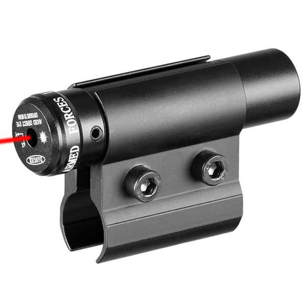 Mira laser red dot tática com suporte para pistola, trilho picatinny e rifle para caça airsoft